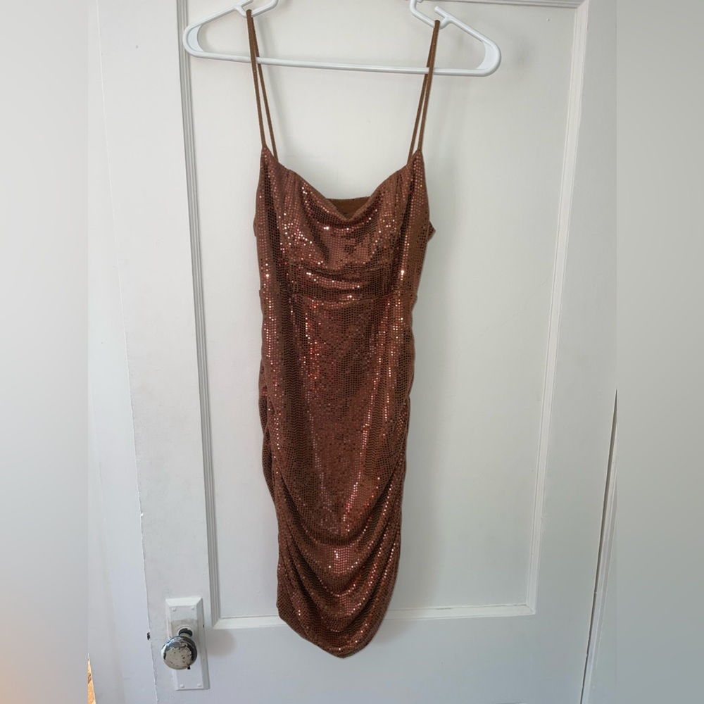 Brown sparkly dress